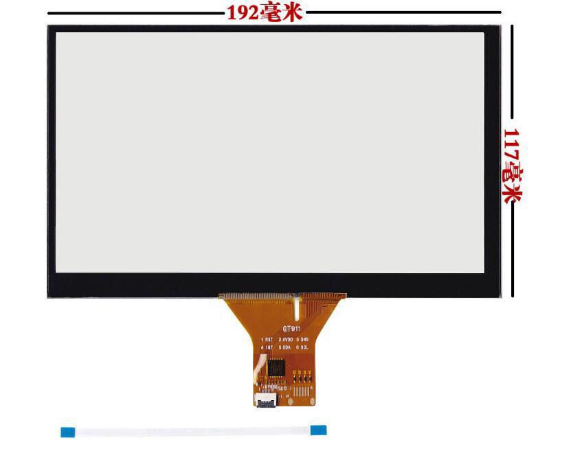 8 inch 192*117mm touch screen Capacitive touch screen On-board hand-written screen Android capacitance screen development