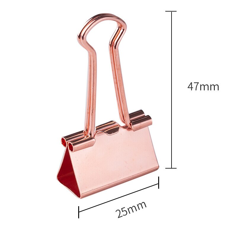 Rose gold office combination paper clip wallet combination desktop gadget metal