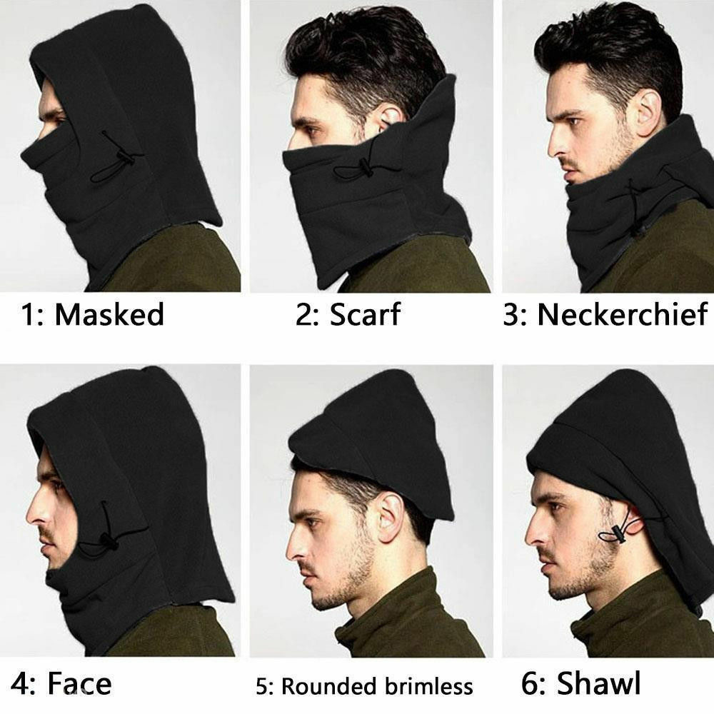 Winter Warm Fleece Hoeden Voor Mannen Schedel Masker Bandana Halswarmer Bivakmuts Gezicht Warmming Motorfiets Cap Special Forces Unisex Hoed