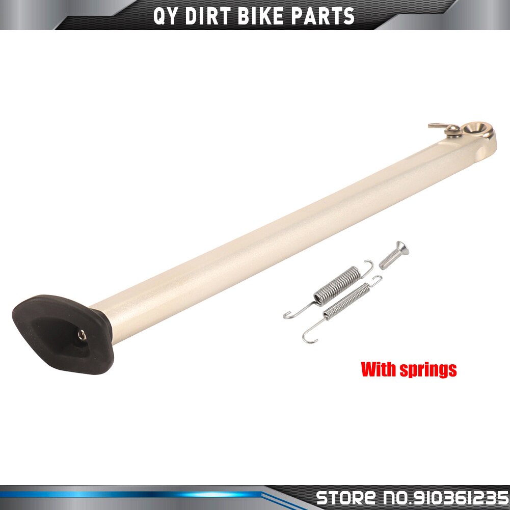 Motorcycle Side Kick Stand Kickstand Parking Rack For HUSQVARN HUSABER Off-Road MX ENDURO Motorcycle Refitting In Stock: silver With springs