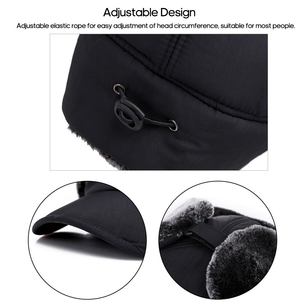 Winter Warm Hat Detachable Mask Full Face Outdoor Windproof Hat Women Men Baseball Cap Outdoor Skiing Cycling Hiking Skullies