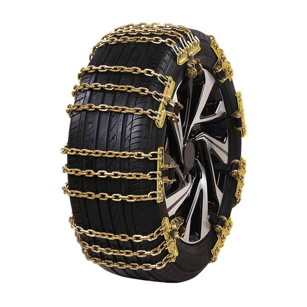 Anti Skid Winter Snow Chain Safety 3 Ropes Adjustable Universal Truck Car Tire Manganese Steel Emergency Outdoor Wear Resistance: M