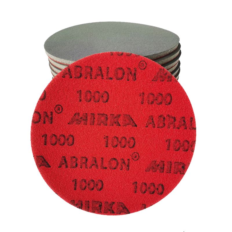 Finnland Mirka 6 Zoll 150 mm Schwamm-Schleifpapier, rund, selbstklebend, Beflockung, Autolack, Polieren, Schönheits-Schleifpapier