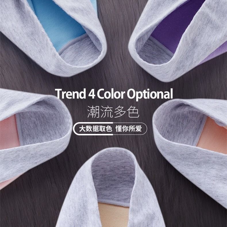 4 kolory nastoletnia dziewczyna średnio wysoka talia majtki cukierki kolor dobre opaski gumowe bielizna bawełniana miękkie majtki letnie oddychające spodnie