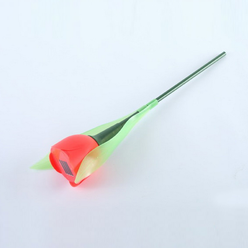 jardin extérieur jardin énergie solaire lampe à LED clignotant Romance tulipe forme lumière pelouse décoration lumières extérieures HR