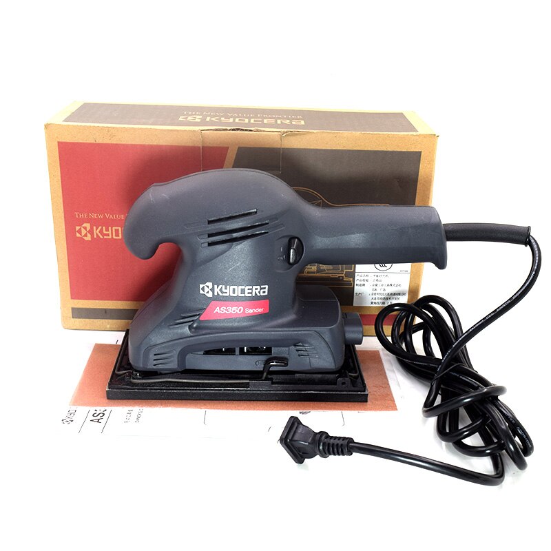 RYOBI PowerTool Electric Sheet Finshing Sander S-350 Variable Speed Palm Polisher 93*185mm Back-up Pad for Wood Furniture Metal