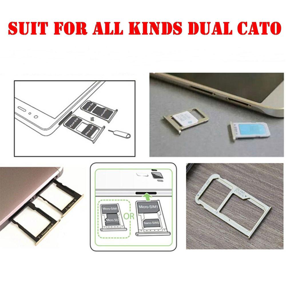 Hybrid Double Dual SIM Card SD Adapter 3.8 / 10cm For Android Extender 2 Nano Micro SIM Adapter For Android Phone