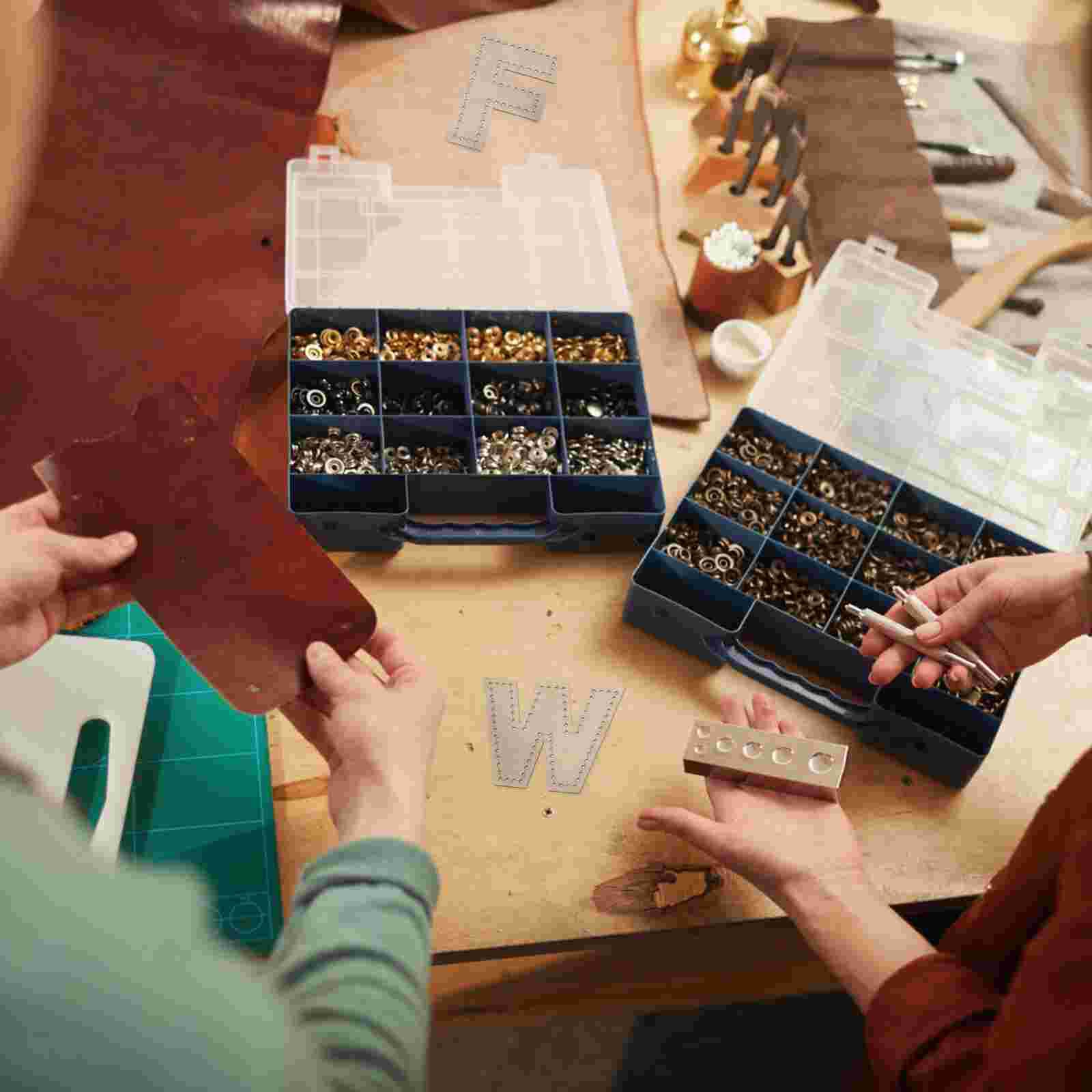 1 Set DIY Alphabet Leather Stencils DIY Templates With Cut Hole