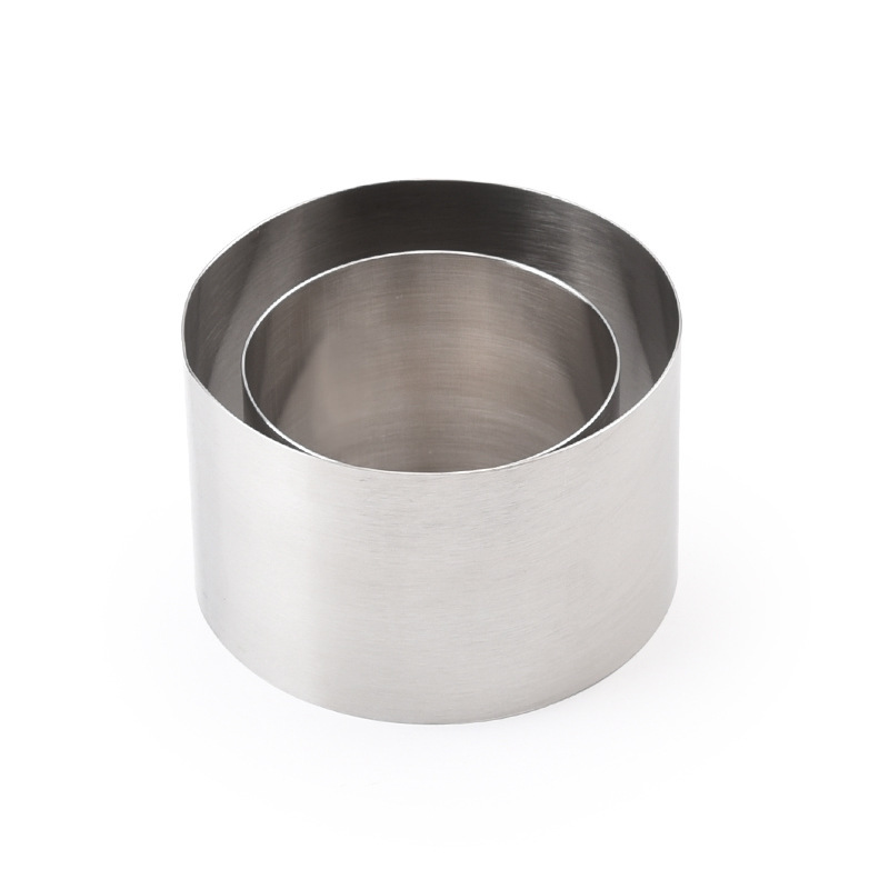 6/8CM akcesoria kuchenne obręcz na ciasto formy okrągły kształt ze stali nierdzewnej DIY przyrząd robić pieczenia wielokrotnego użytku mus koło ciasto gadżet
