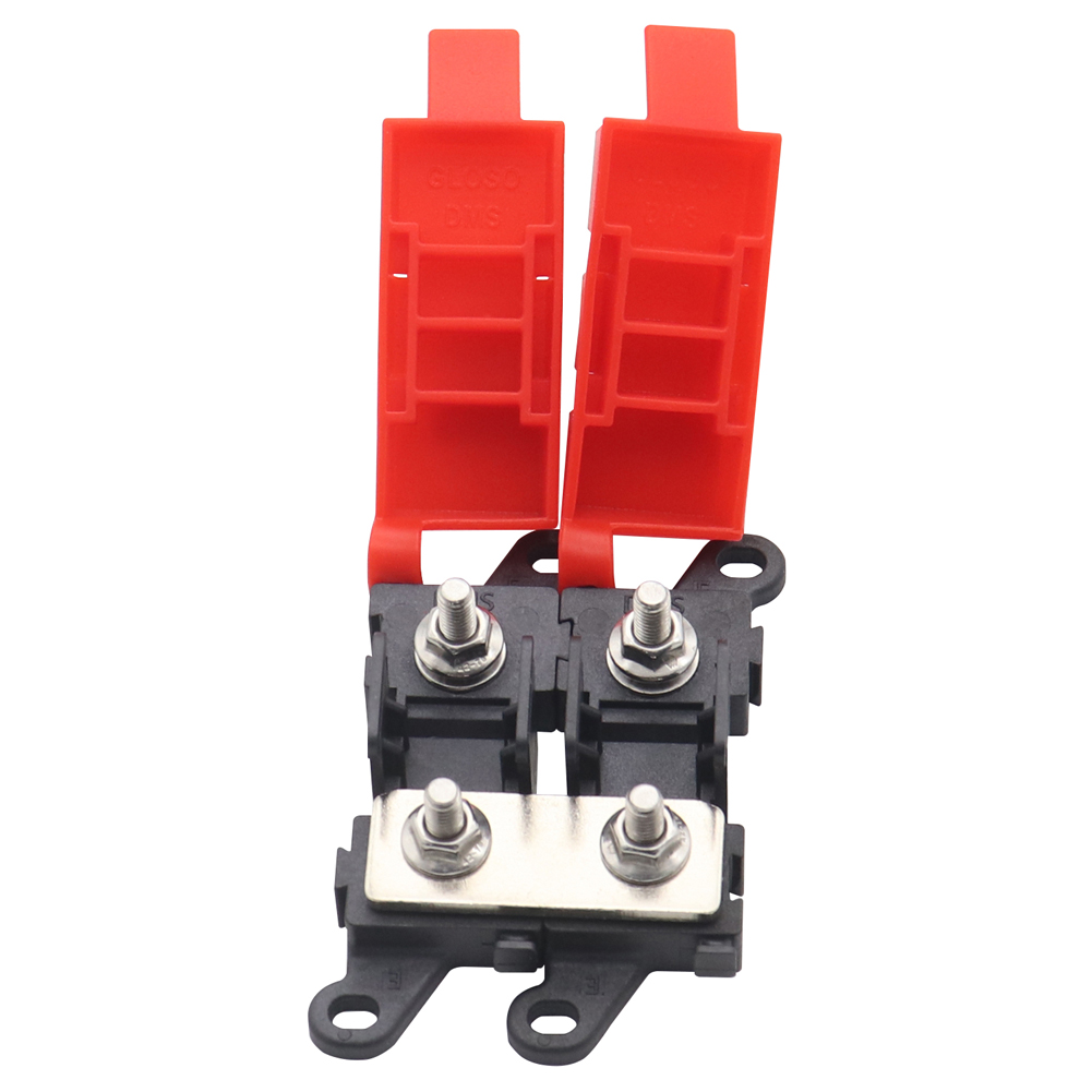 Porte-fusible fixe à boulon de voiture à 2 voies, haute Performance, Modification du Circuit RV, Type boulon de fourche, boîte à fusibles boulonnées pour camion RV: Default Title