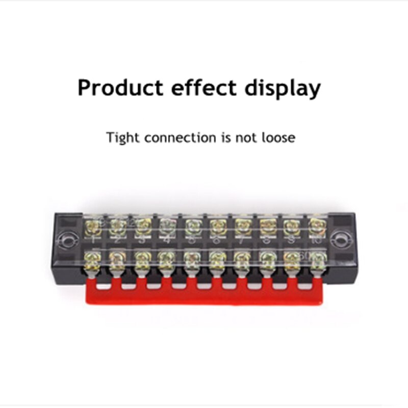 2pcs/lot TB-2510 Wiring Shorting Bar Connector 10 Position Terminal Block TB25A Connection Shorting Strip