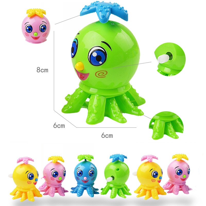 1PC Baby Children&#39;s Funny Wind-up Toys Kids Spring Clockwork Toy Mini Pull Back Cycling Pig/dinosaur/elephant/monkey Wind Up Toy: L-Random Color