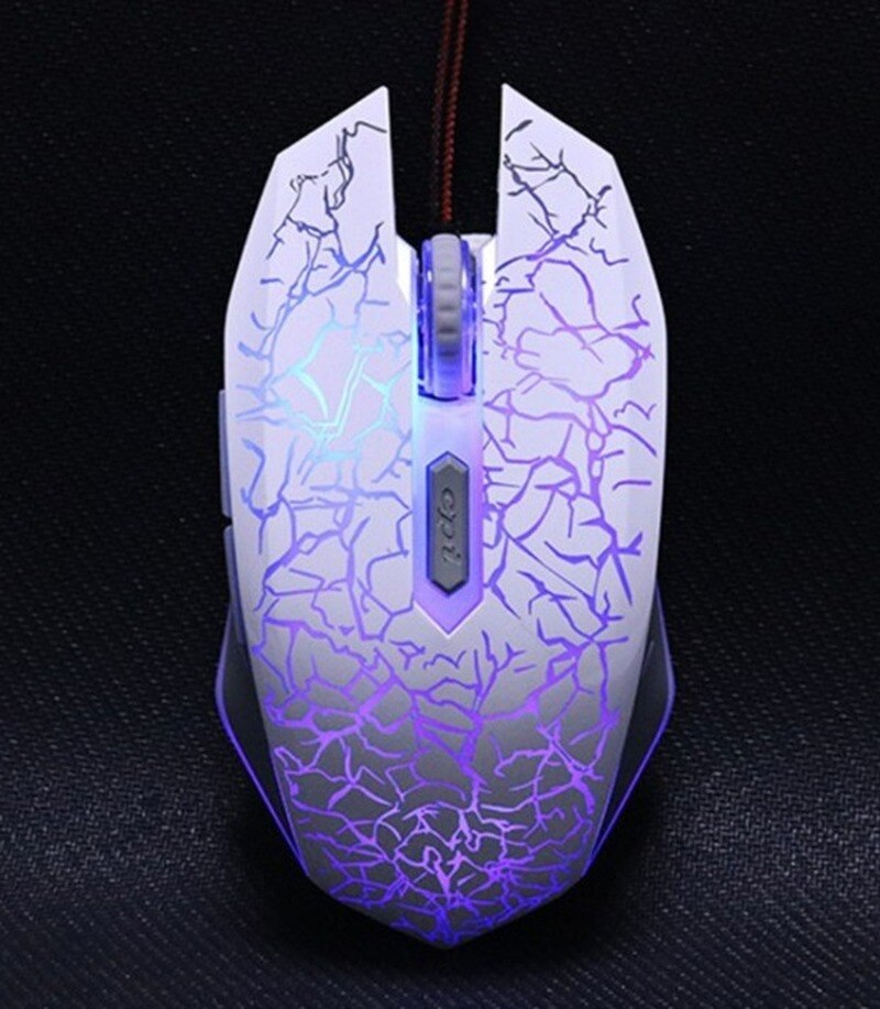 Basix 2400DPI Optical Wired Gaming Mouse Mice 6 Buttons USB Wired Backlight Mouse for PC Laptop Computer mice