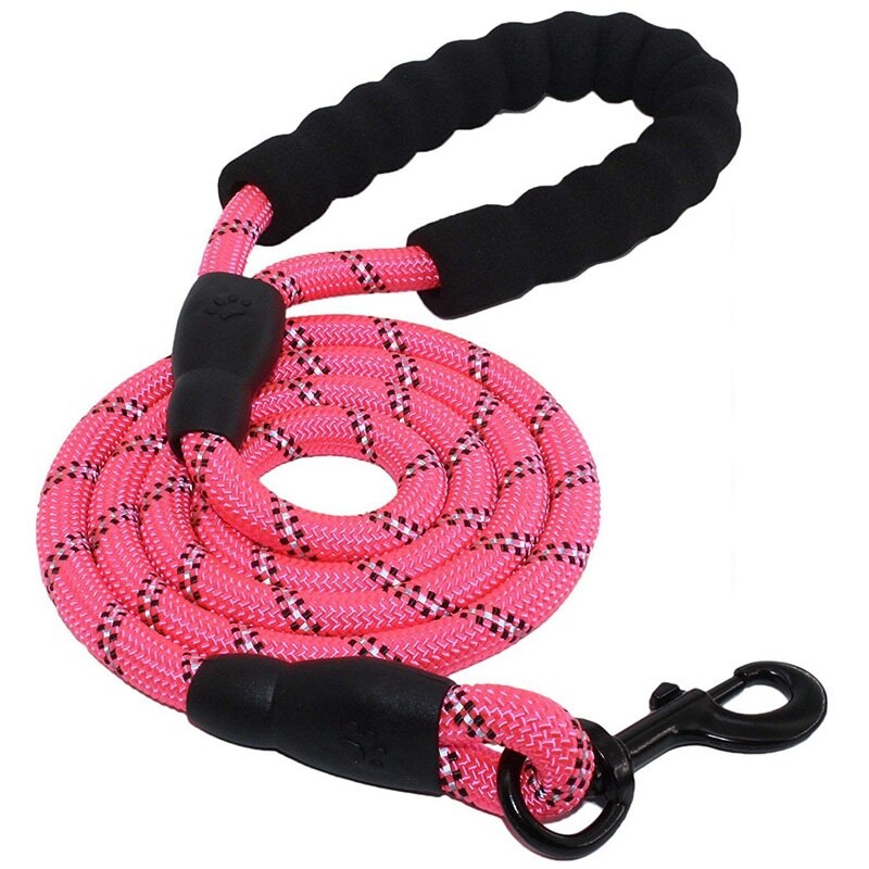 Fml Huisdier Lood Nylon Reflecterende Grote Hondenriem Touw Huisdier Running Training Hond Bergbeklimmen Touw Voor Medium Grote Grote honden: pink