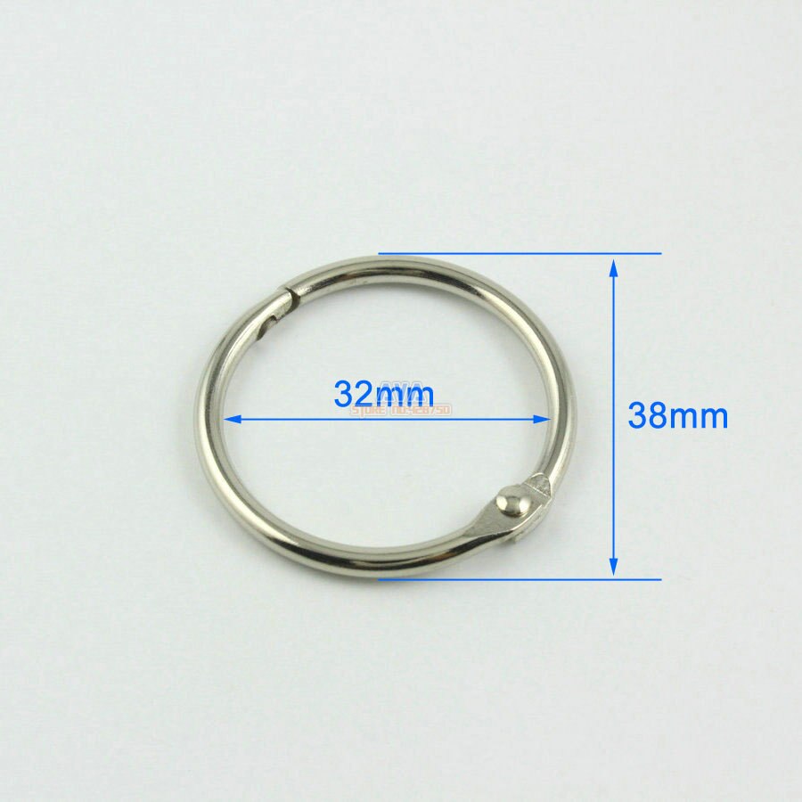 30 Pieces 32mm Metal Curtain Rings Curtain Open Rings Sliding Hook Rings