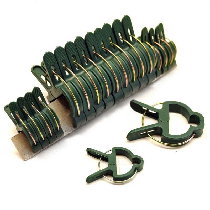 10 stykker store 10x små grøntsagsblomst vinklemmer bindebånd havestøtteholder pæl planter klips hegn espalier porte