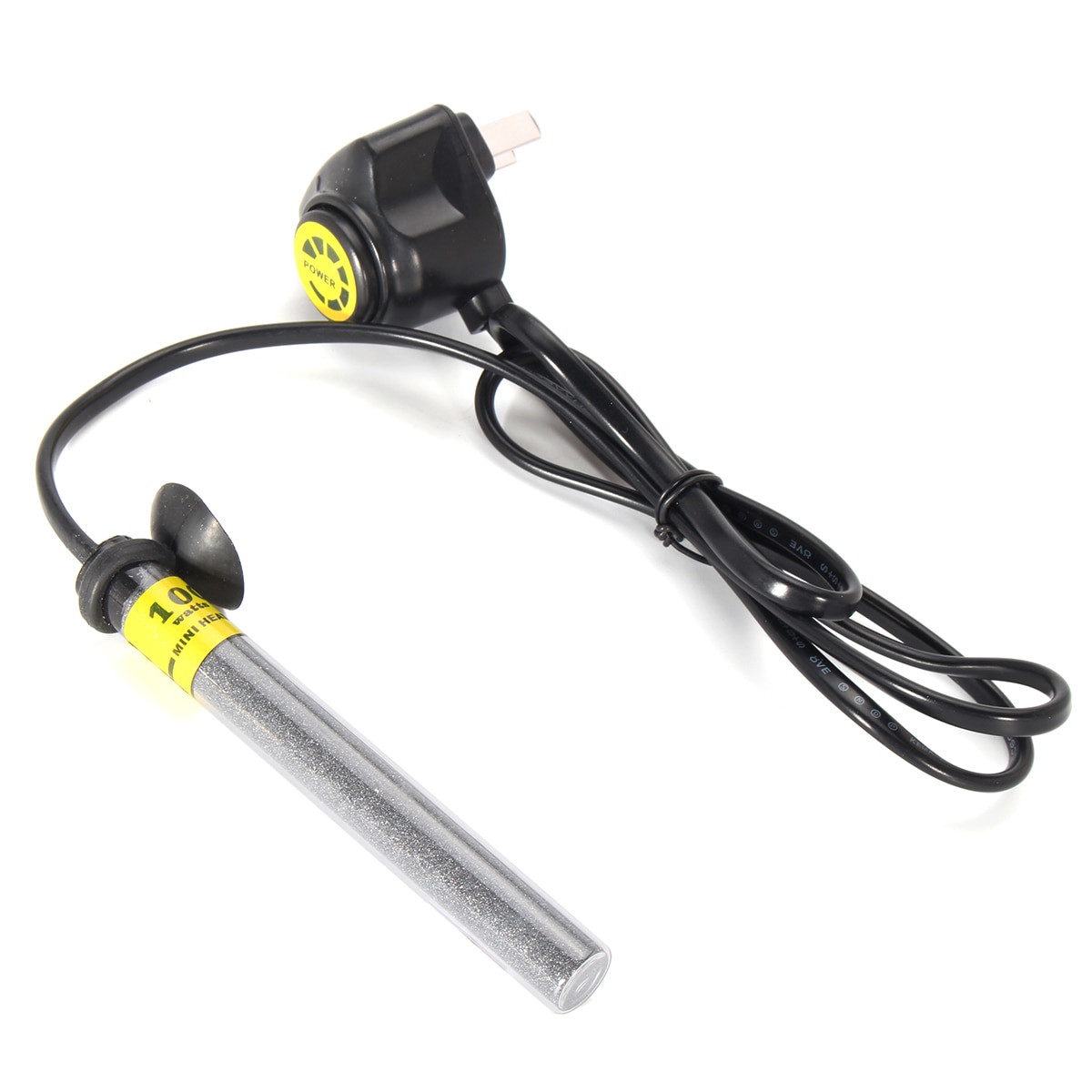 Mini calentador de acuario, cañas de calefacción ajustables automáticas sumergibles para tanque de peces, accesorios de Control de temperatura de 20-100W