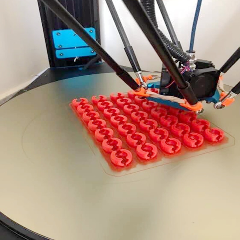 ENERGETIC Upgrade 3D Printer Tevo Little Monster Heated Bed, Removal Round Spring Steel Sheet applied PEI Plate Dia 350mm