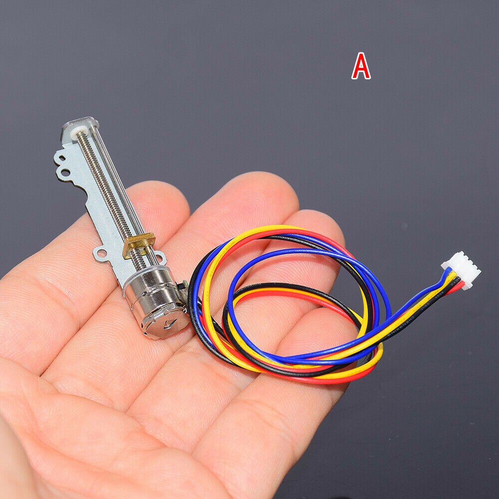 micro 2-fase 4-filo 10MM Motore Passo A Passo 34 millimetri Attuatore Lineare di Precisione Lineare Lungo Cursore Vite dado in Avanti e Indietro di Movimento