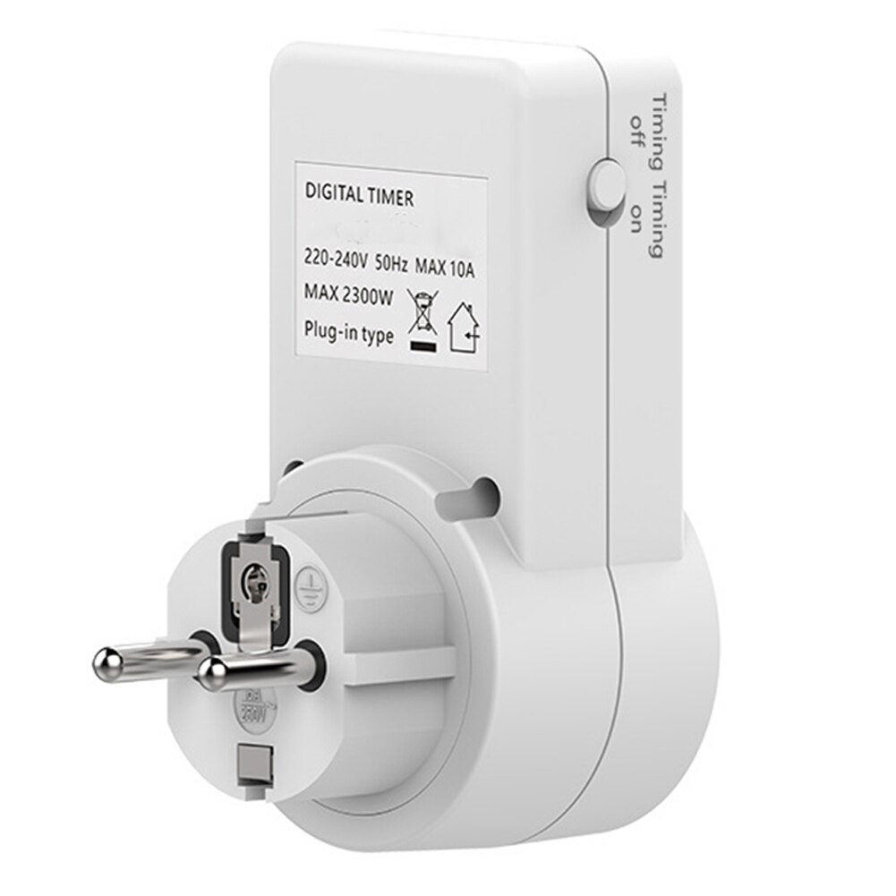 10A Digital Countdown Timer Switch Universal Socket Plug-In Time Control Phone Battery Electric Car Charge Electric Switch