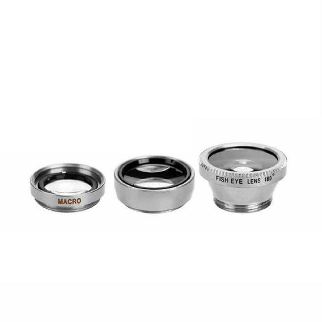 2 In 1 Functies Mobiele Telefoon Lens 0.45X Groothoek Len & 12.5X Macro Hd Camera Lens Universal Voor Iphone android Telefoon Lens: L2 Silver