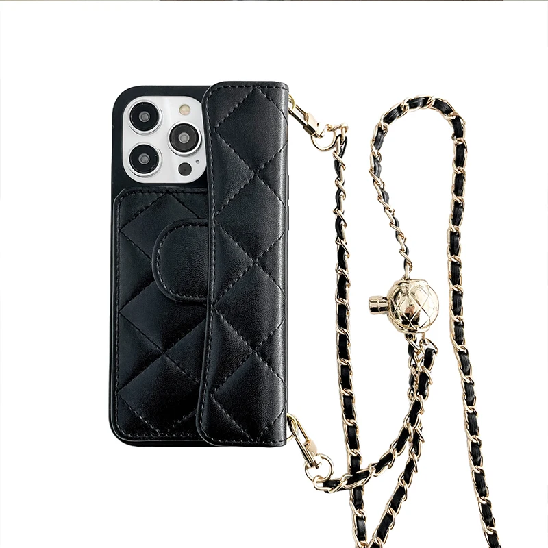 Umhängetasche, verstellbare Lanyard-Handyhülle für iPhone 15, 14, 13, 12, 11, 16, Pro Max, Brieftasche, Kartensteckplatz, Halter, Lederhülle (kein Logo): Baumwoll stoff