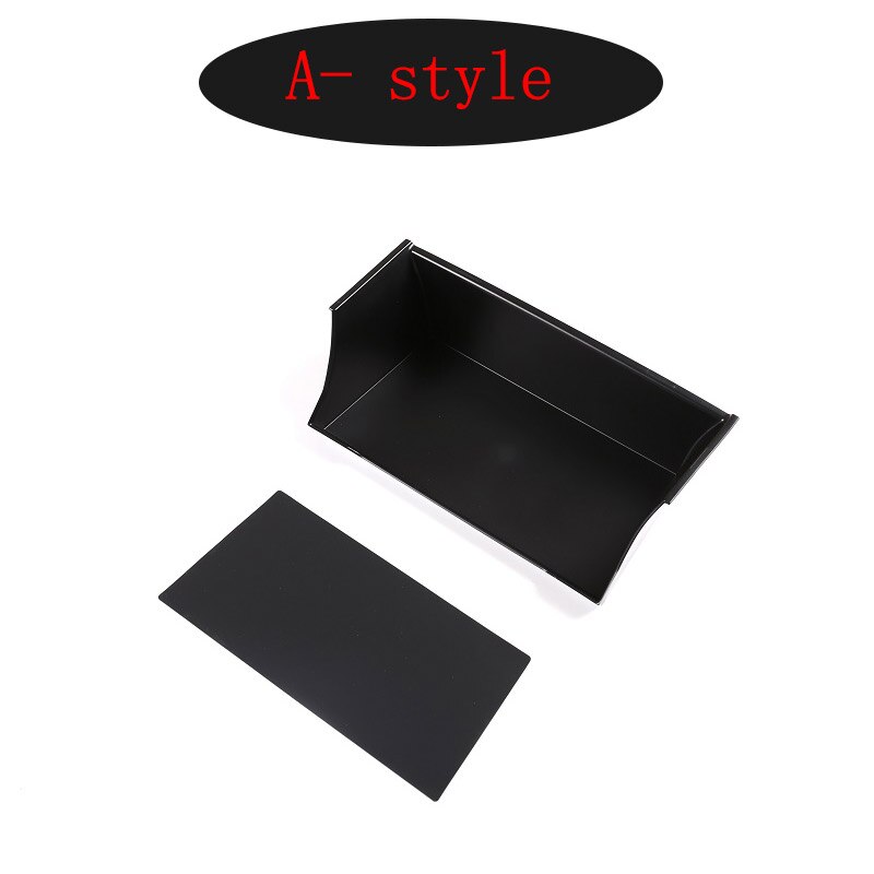 ! Black ABS For Land Rover Defender 110 Car Styling ABS Black Car Central Storage Box Phone Box Car Accessories: A-style