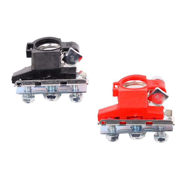 2Pcs 12V Copper Car Battery Terminal Connector Quick Release Battery Clamps for most vehicles