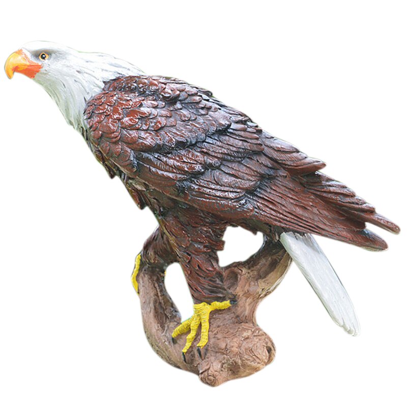 Statue Aigle Doré En Résine - Déco Moderne Pour Salon Ou Bureau - 47x30x43cm - Symbolise Force Et Liberté