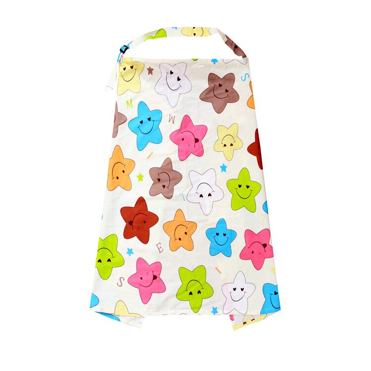Moeder Uitje Borstvoeding Handdoek 100% Katoenen Baby Voeden Verpleging Covers Anti-Glare Verpleging Doek: Color stars