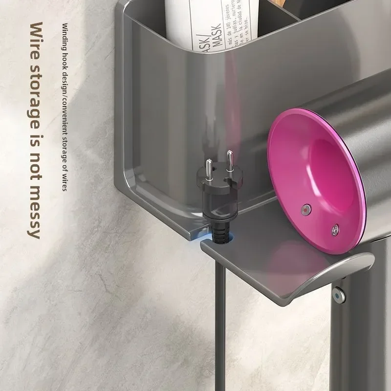 Huishoudelijke Föhn Plank Kunststoffen Wandmontage Geen Ponsen Föhn Houder Wc Opbergrek Badkamer Organisatie Planken