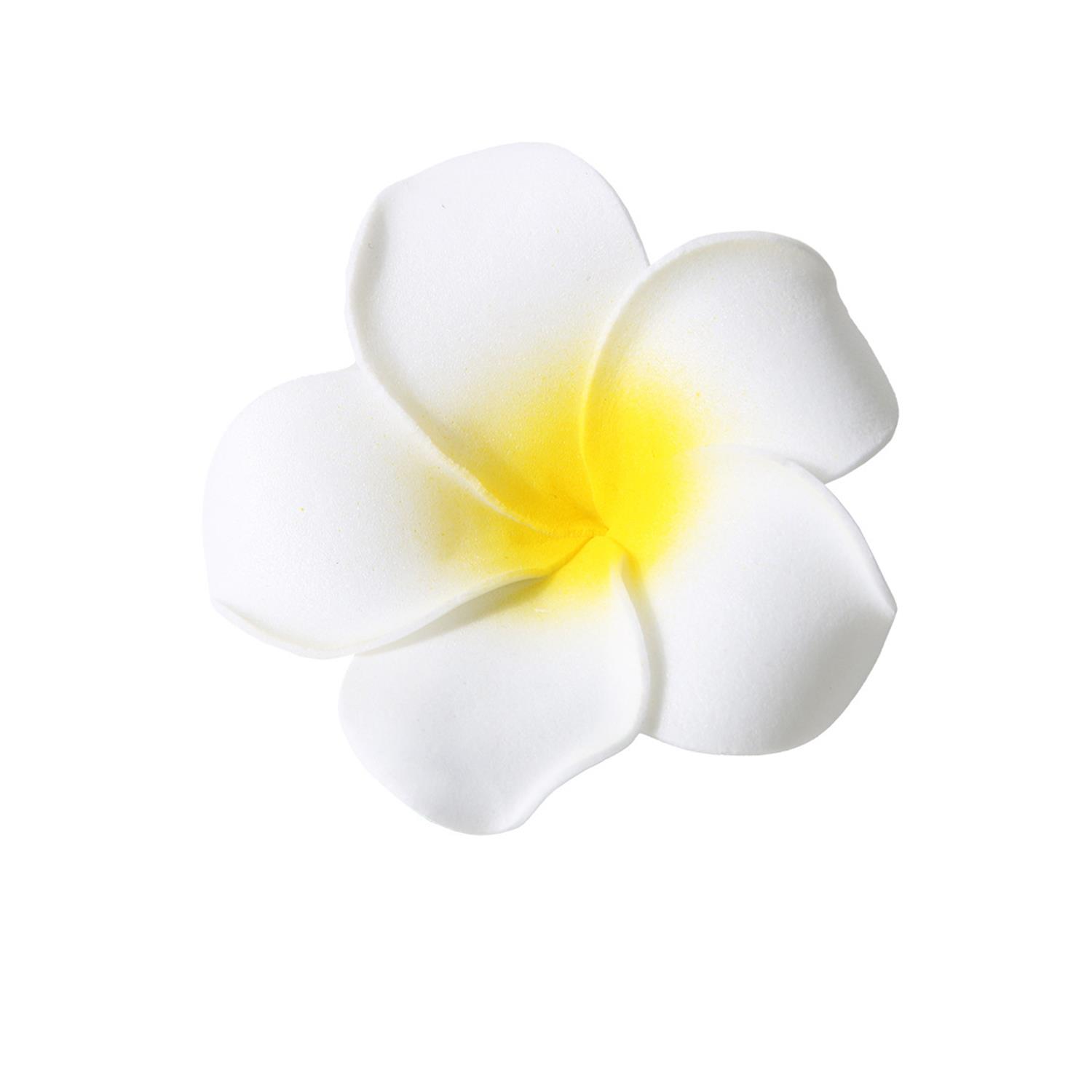 Hawaii plumeria blomma hårspännen för kvinnor flickor blommiga hårnålar för sommar strand bröllopsfest håraccessoarer: Smaragdgrön