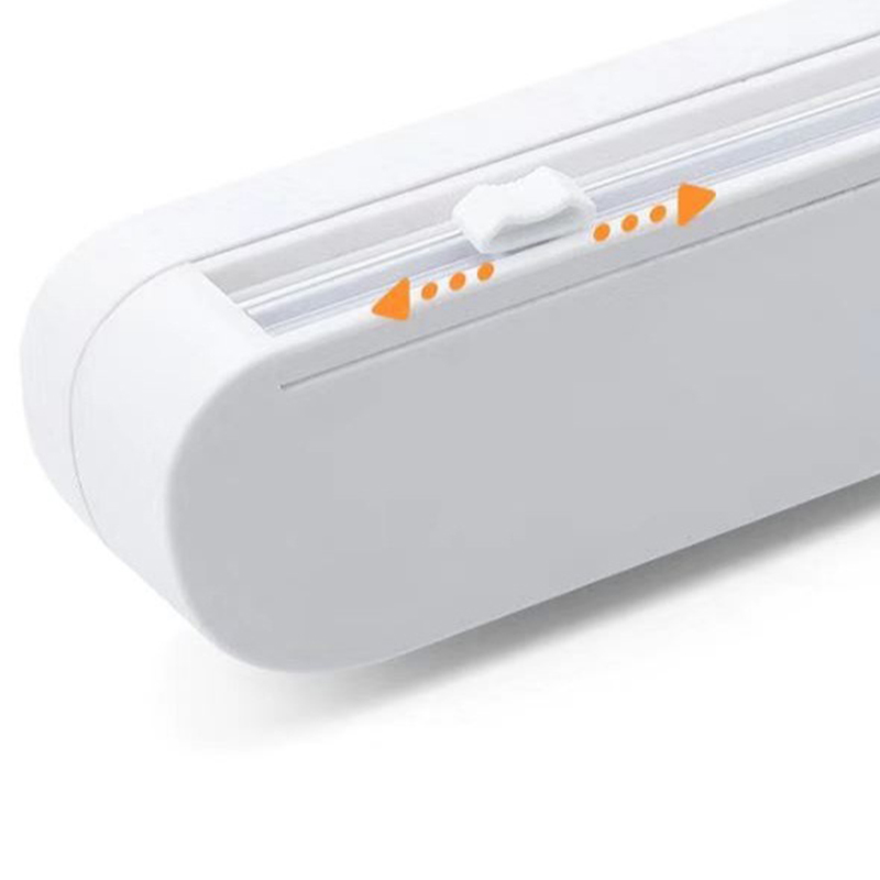 Food Wrap Dispenser Cutter Kitchen Accessories Foil Cling Film Wrap Dispenser Plastic Sharp Cutter Storage Food Preservation
