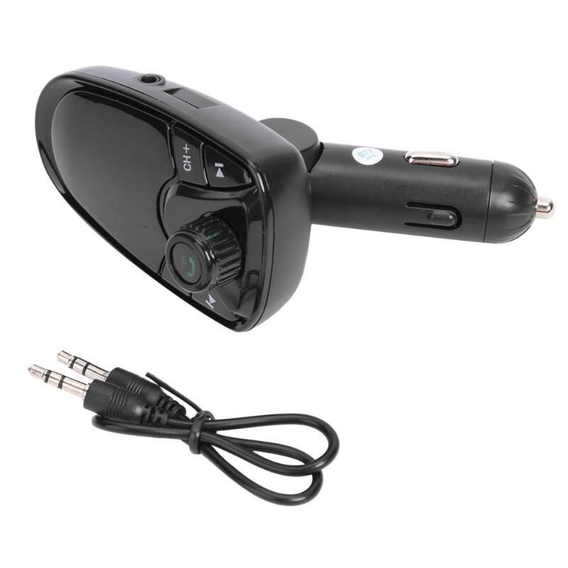 M1 Bluetooth Hands-free FM Transmitter Portable Power-off Memory Function CVC with Built-in Mic Dual USB Fast Charger