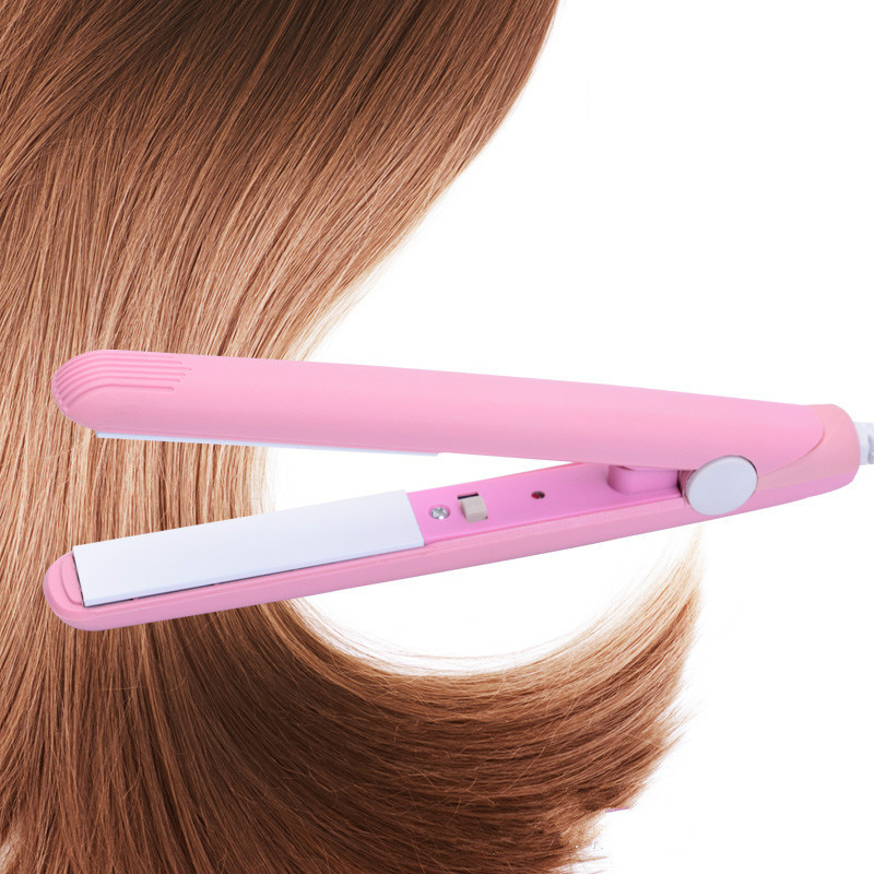 Mini rolo de cachos para cabelo, prancha de cabelo reta portátil para ondulação capilar, rolo, ferramenta elétrica, quente