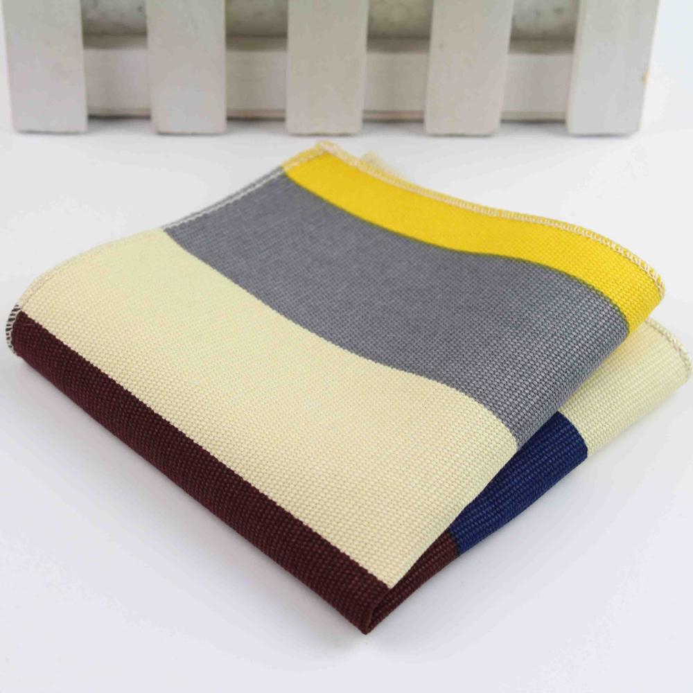 Männer Jahrgang Stil Baumwolle Leinen Taschentuch Blumen- gestreift Karte Flagge Tasche Platz 22*22cm Taschentücher Handtuch Lässig: 26