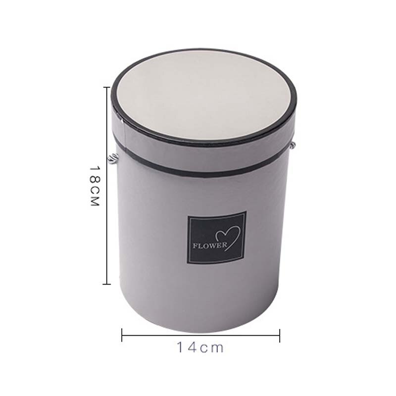 Hand-held Bouquet Flower Box Stylish And Colorful Appearance Special Paper Material Round Box Flowers Hug Bucket Bouquet Storage