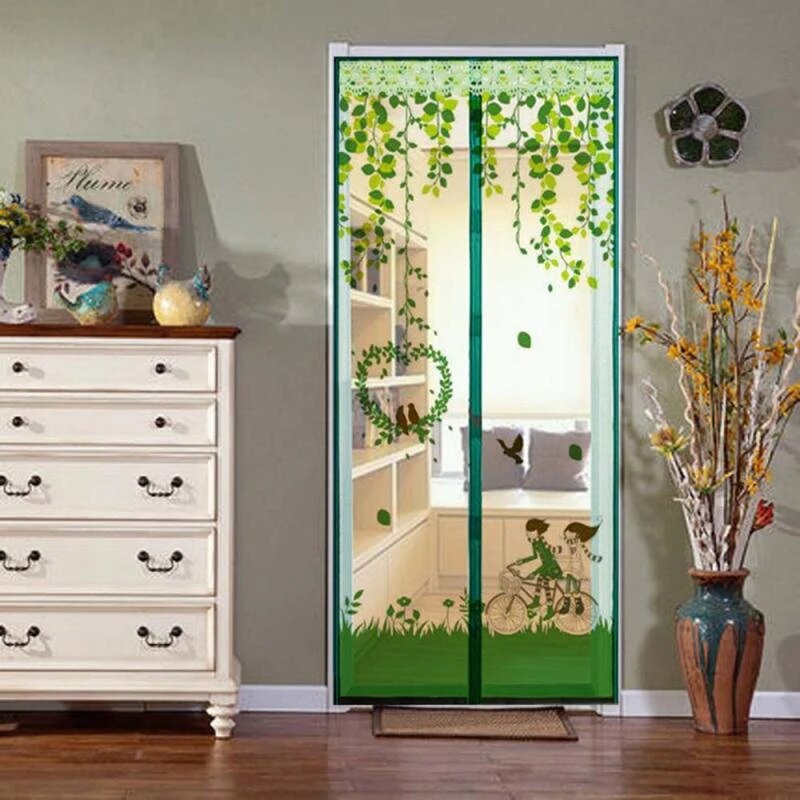1PC Magnetic Bug Screen Door Window Curtain Insect Fly Mosquito Screen Curtain Anti Mosquito Indoor Protect Net Curtain
