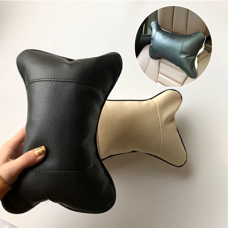 2pcs Car neck pillows universal headrest case for Porsche 911 918 Cayenne Macan Panamera Cayman Carrera Boxster