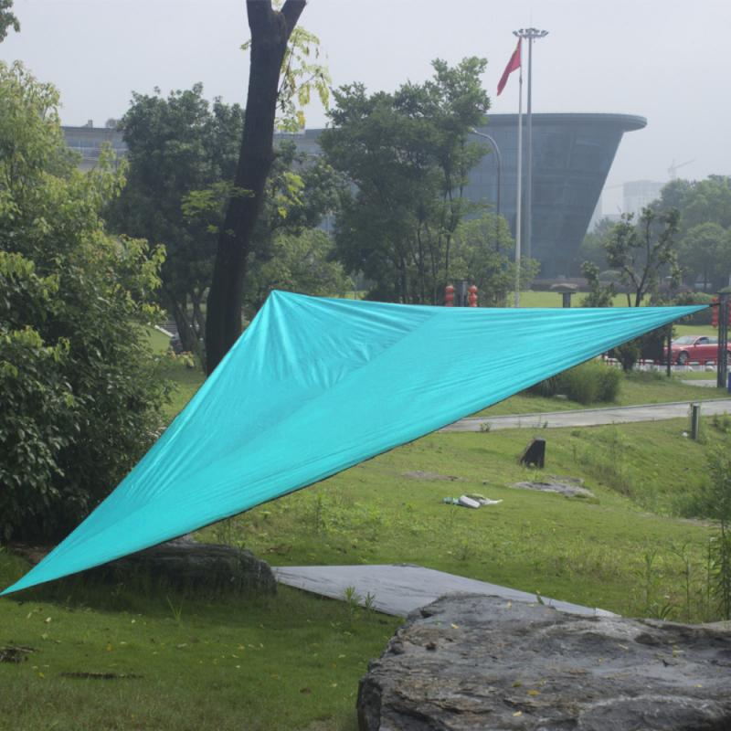 Refugio de vela impermeable Anti-UV, sombrilla triangular de protección portátil para jardín, piscina, Camping, tela de sombra resistente al desgaste: 12 4m