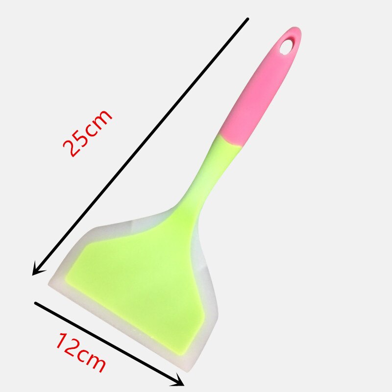 Espátula de silicona de alimentaria, espátula ancha para carne, huevos, cocina, espátula para Pizza, cuchara para mantequilla, pasteles, espátula, herramientas
