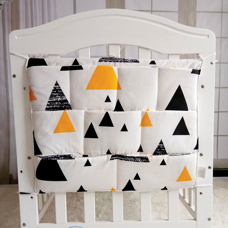 Star Baby Cot Bed Nursery Hanging Storage Bag Crib Organizer Storage Bag 60*50cm Toy Diaper Pocket for Crib Bedding Set