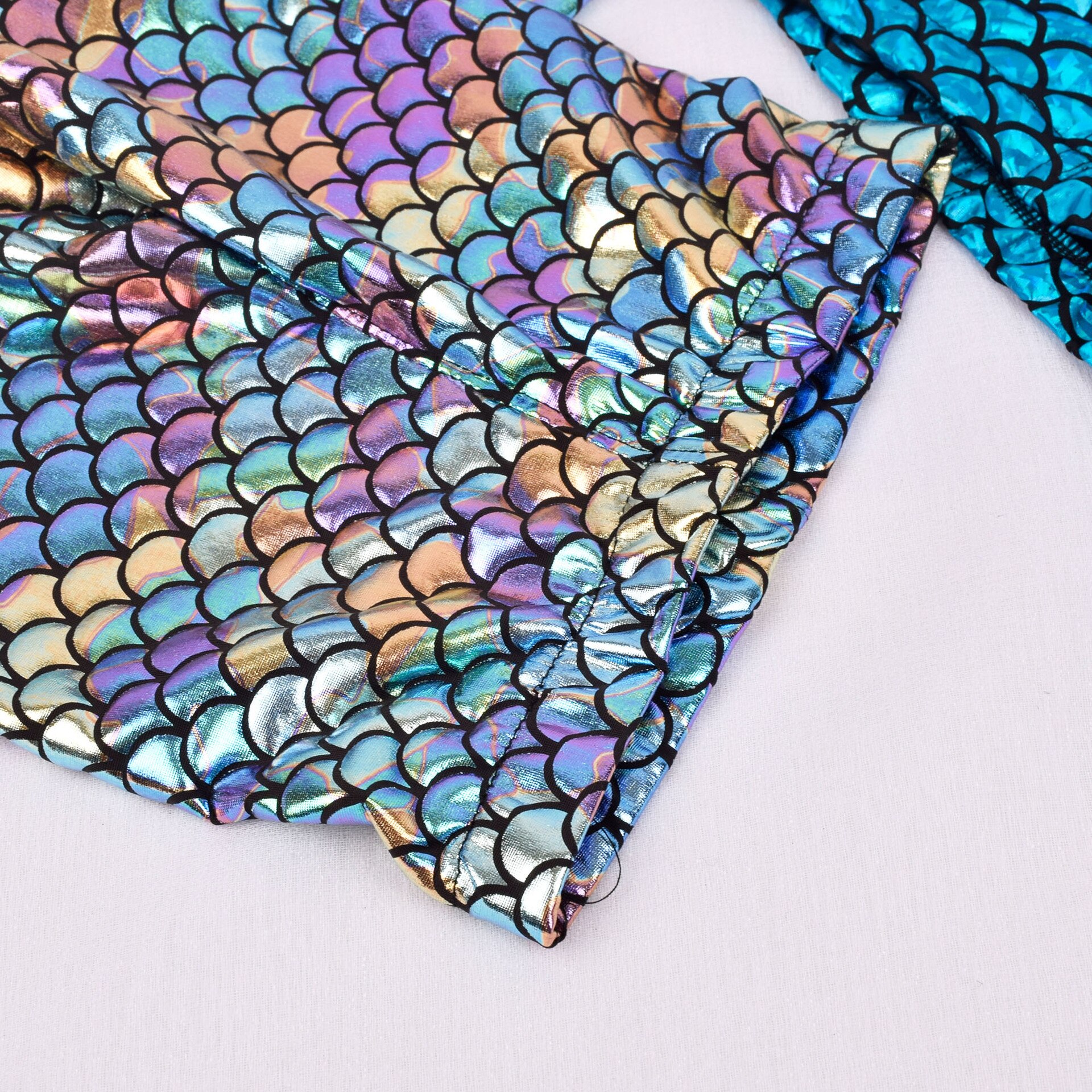 Mallas elásticas suaves para niña, pantalones ajustados de sirena, ropa de verano