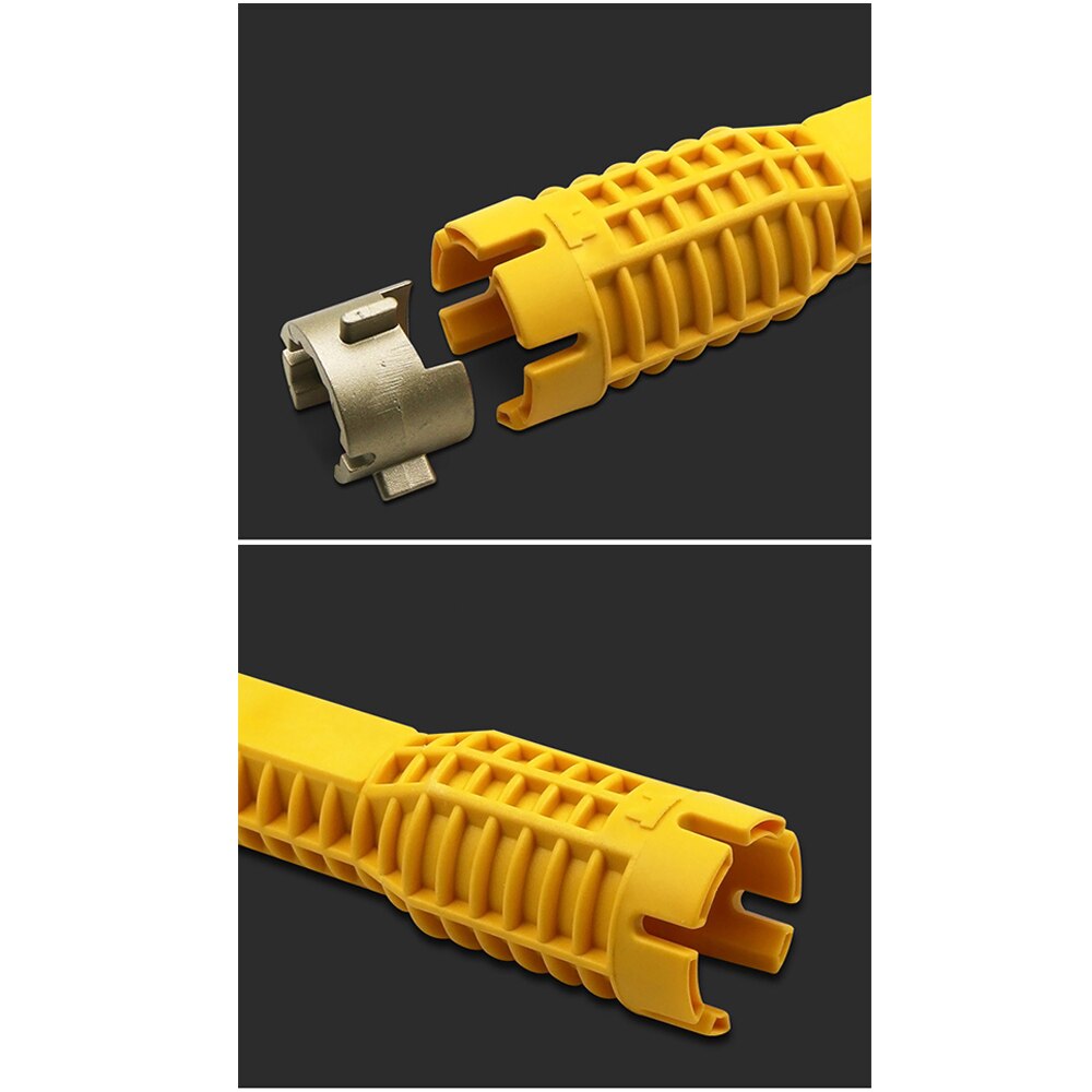 Kitchen Faucet and Sink Installer Wrench Household Bath Single and Double Head Yellow and Red Install Tap Spanner Installer Tool