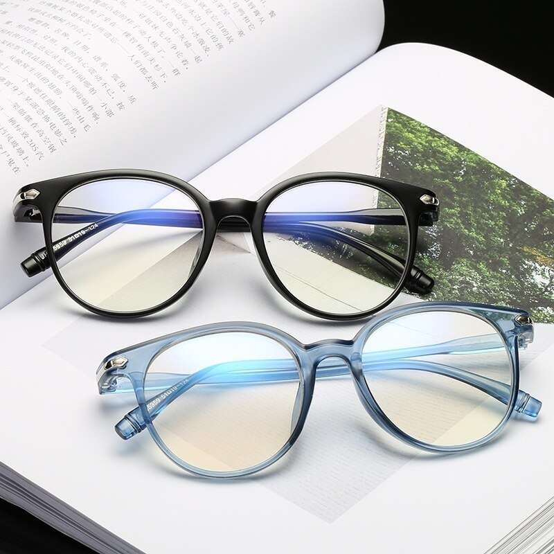 Gennemsigtige briller til kvinder pink cat eye solbriller brille optisk stel briller klar linse vintage anti-stråling