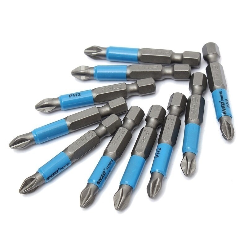 DHL-tournevis à tête transversale, outil manuel, embout de 50mm PH2, tournevis à tête hexagonale électrique, antidérapant, magnétique, tige hexagonale