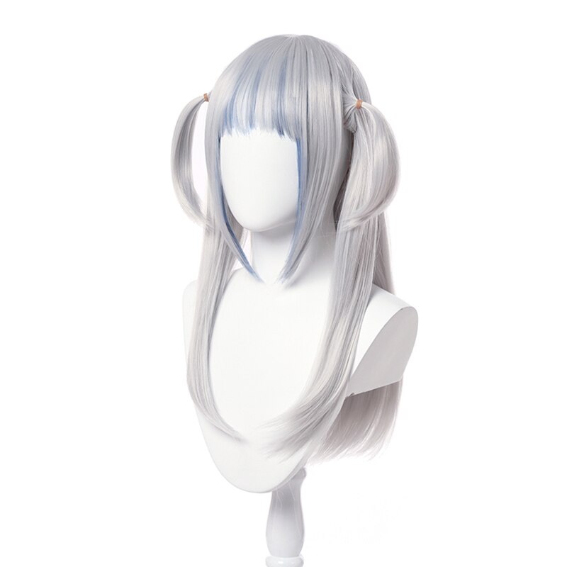 L-Mail Pruik Hololive Gawr Gura Cosplay Pruik Hololive Cosplay Gawr Gura Pruik Vtuber Shark Synthetisch Haar Hittebestendige