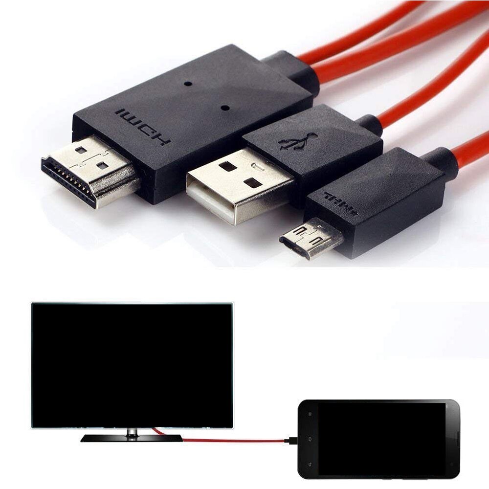 1080/720P TV HDMI AV Adapter Cable Cord Mirror Casting for Samsung s4/s3/s5 Smart Phone