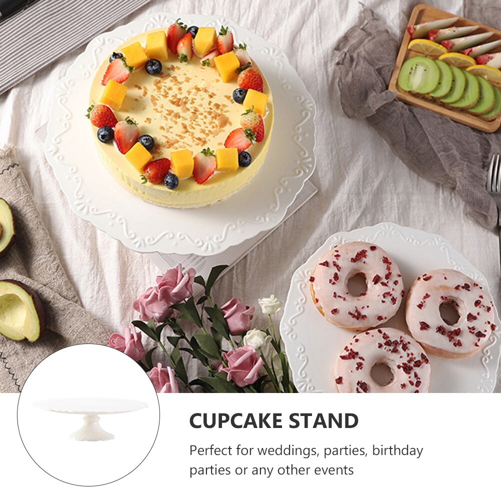 1pc Ceramic Cake Stand Cake Storage Tray Dessert Stand Dessert Stand