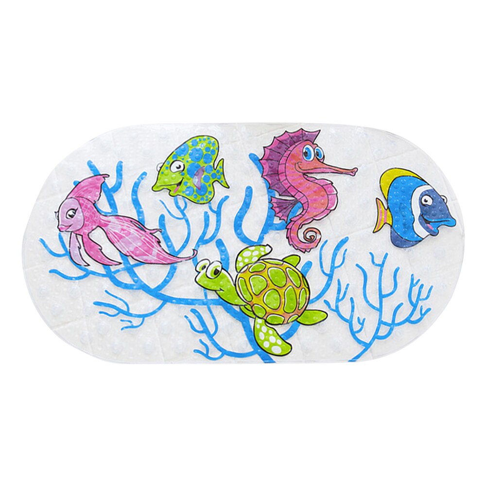 Cartoon Toilet Anti-Slip Bath Mat Foot Mat Bathtub Children Shower Mats With Sucke Pvc Bathroom Mat: Pink